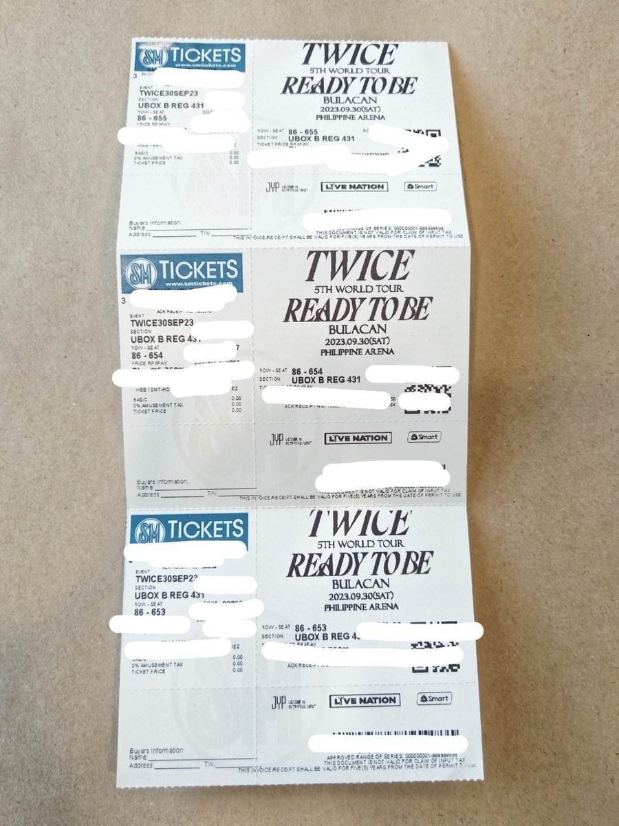 seven_kim37's tweet photo. WTS | LFB

Twice Ready to Be Concert in Bulacan tickets

👉 3 UBB Regular Tickets - Day 1 (consecutive seats)

Rfs: Secured our Day 2 tickets

Price: SRP + online fee na lang

🍭 Can meet-up around Pampanga/Bulacan/Monumento

💬 DM

#TWICEINBULACAN https://t.co/jvjWiGycET