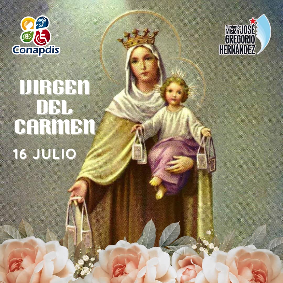 #Efemérides📅| La Virgen del Carmen o Nuestra Señora del Carmen es una de las advocaciones marianas más conocidas y veneradas en la historia de la iglesia católica, celebra su fiesta litúrgica cada #16Jul. Patrona de los Marineros.