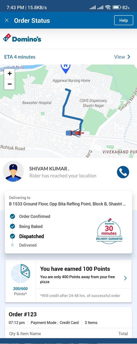 ns75034's tweet photo. @dominos_india ordered pizza at 19:12  and get delivered at 19:47 i.e after 30 minutes.
Kindly refund the amount in the original payment method
For support screen shot of the necessary details have been attached
Never ever gonna buy pizza from you guys. https://t.co/y0eKw3uPr0