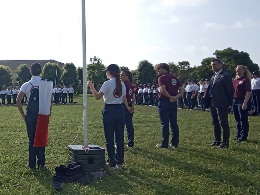 Cérémonie de clôture du séjour de cohésion #SNU à l’internat d’excellence de Sourdun👏 pour les jeunes volontaires et leur engagement et 🙏 aux équipes des encadrants pour la qualité de l’organisation ainsi qu’au SDJES de la <a href="/dsden77/">DSDEN77</a>