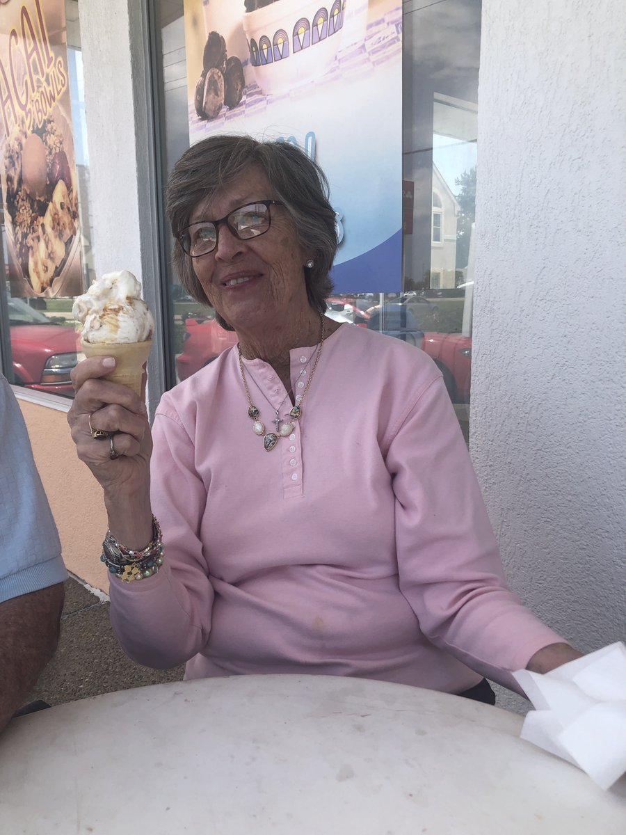 primroseliving's tweet photo. We hope you are enjoying National Ice Cream Day as much as these three from Primrose of Newburgh, IN! #thisisliving #seniorliving https://t.co/CTHYO7J62P