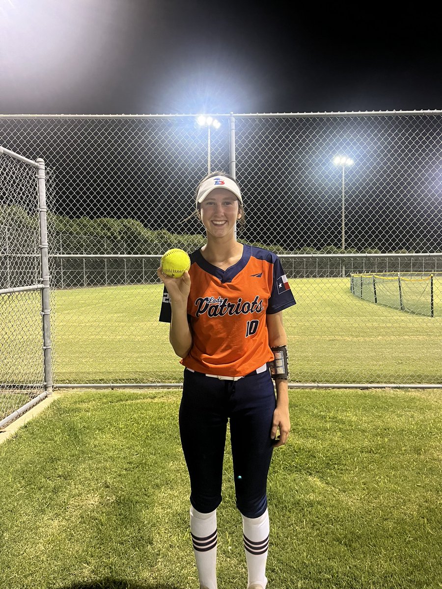 Brooklyn Brannen RHP/OF class of 2026 with a Home Run at the 2023 American Freedom Showcase.
