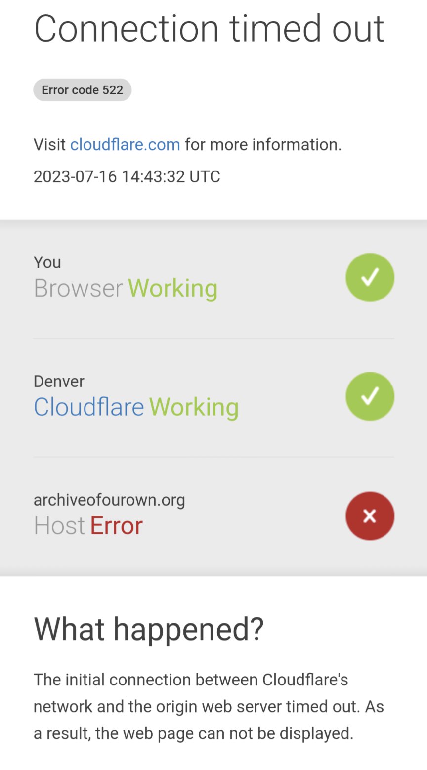 c20w_ on Twitter "AO3_Status Anyone else still have this screen even