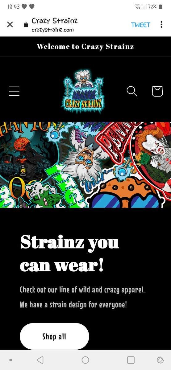 #DUDE I just went to crazystrainz.com to check out their #new and #fresh  #products!! @Crazy_Strainz keep that shit up!!