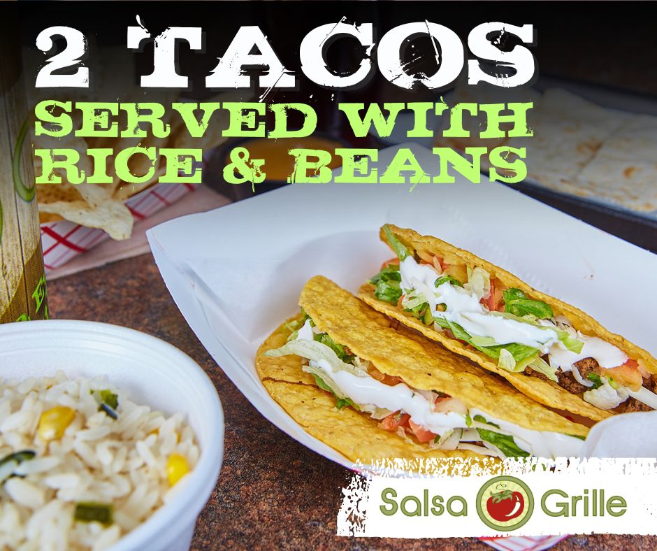 Choose your favorite tacos and pair them with your choice of rice and beans. Will it be Amarillo Rice or Poblano Sweet Corn Rice? Borracho Black Beans or Jalapeño Pinto Beans? Real ingredients at an unreal price!

#BigFreshFlavors #LocallyOwned