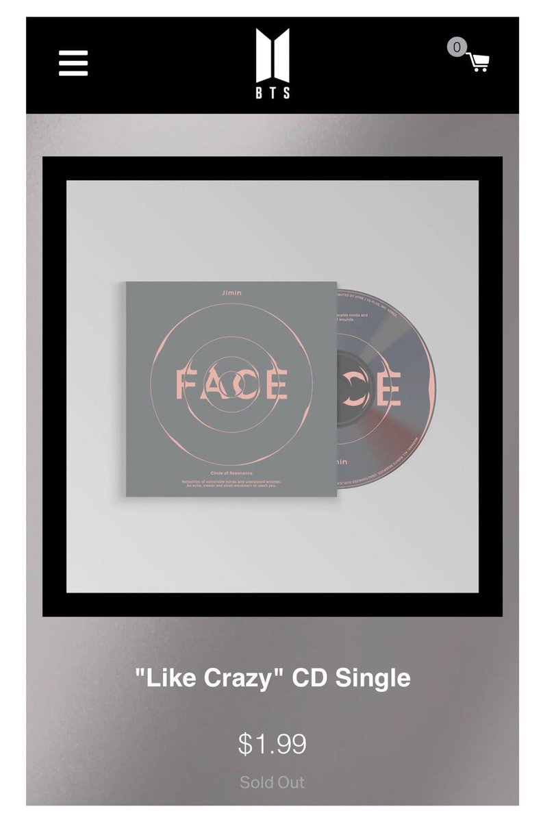 Hi @GeffenRecords @BIGHIT_MUSIC @HYBEOFFICIALtwt @bts_bighit @BTS_twt Please link Jimin's album 'FACE' to his Spotify profile Merch and restock 'Like Crazy' CD on BTS US Store for US / PR ARMY to purchase! We've seen there's so much you can do, Fans would really appreciate it.
