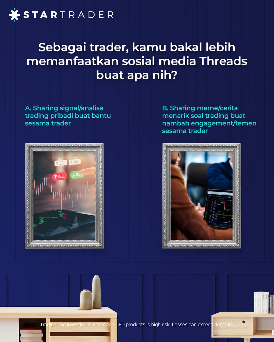 STARTRADER_idn's tweet photo. Kalau kamu bakal lebih memanfaatkan buat apa ni guys? 😉
.
Untuk info/join silahkan DM atau klik link di bio 👍
.
STARTRADER - Aim High. Reach High. 

#startrader #startraderindonesia #trading #saham #forex #stocks #indices #broker #cfd #gold #emas #peluang #bisnis #viral https://t.co/uS9WZlvfQy