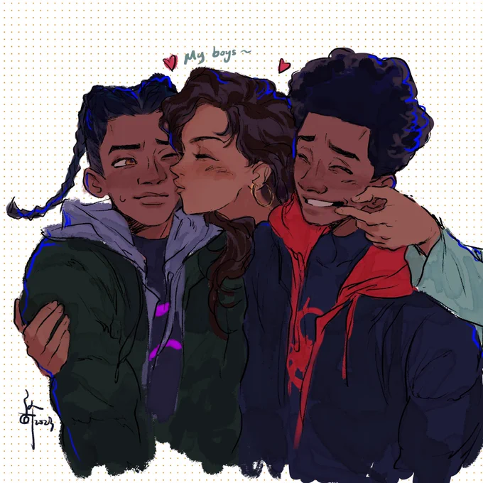 亲亲我的宝贝 kiss my babies #SpiderVerse