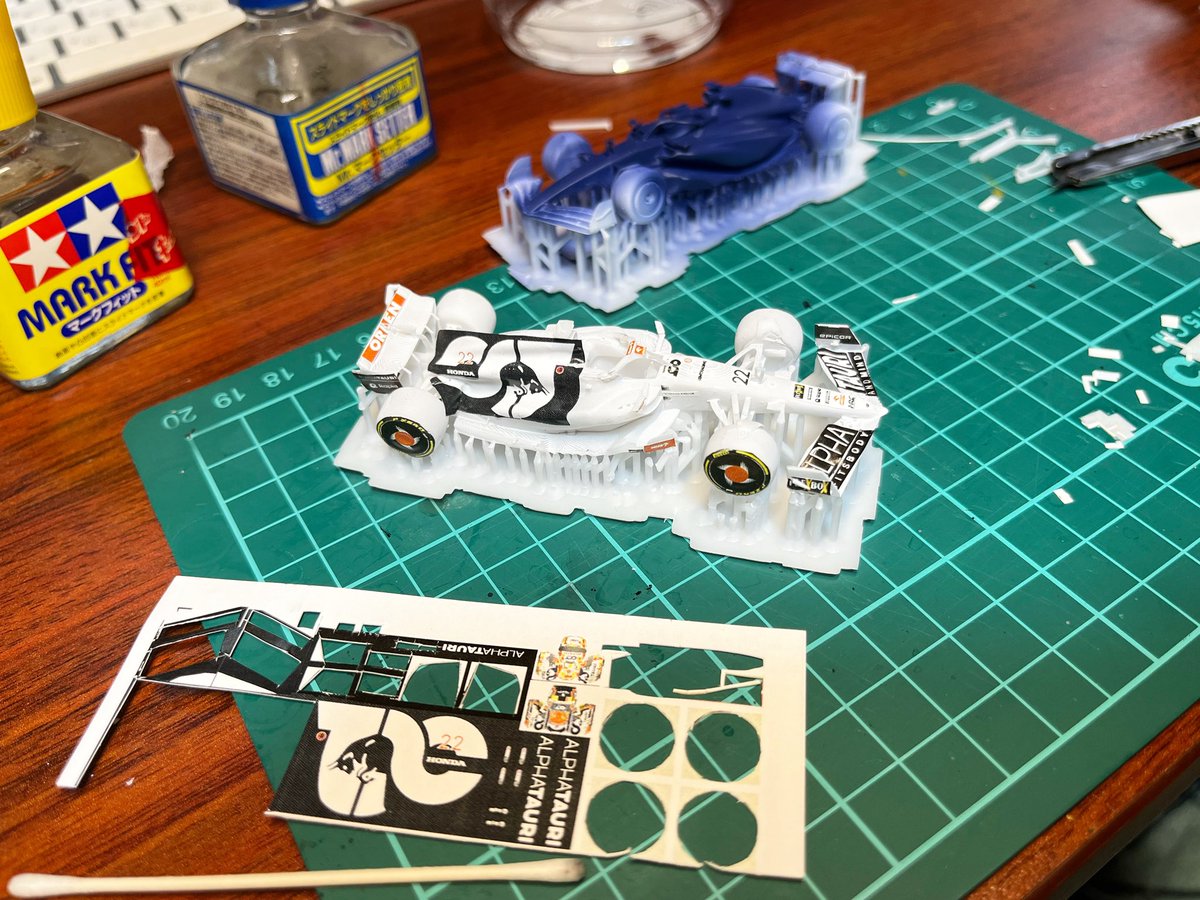 ma9593's tweet photo. wf2023s出展いたします。よろしくお願いします。デカール追加しなきゃneed to add #3 #danielricciardo #wf2023s #f1 #redbullracing #AlphaTauri #f164 #164scale #miniaturecar #3dcg #blender  #3dprinting #at04 #rb19 #maxverstappen #checoperez #nickdevries #yukitunoda  #f1jp https://t.co/GRQFMiYEcg