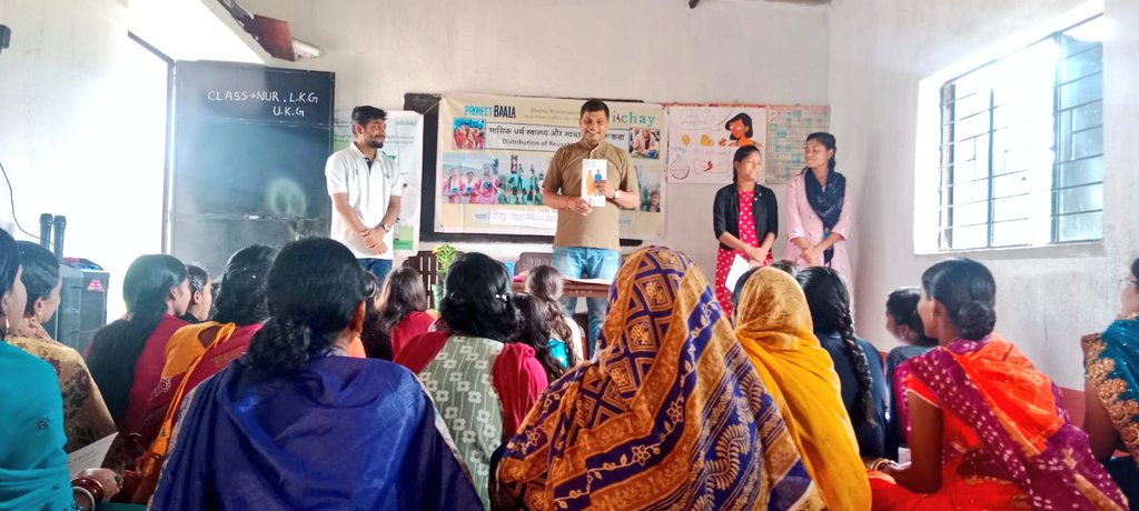 Green Pencil Foundation Organised An Awareness Session on Menstrual Hygiene Management In Village in Jamshedpur District Jharkhand, Leading Aakash Mahto. Eco-friendly Pads distribution is done with the support of @ProjectBaala .
Padman Mr Tarun Kumar Joined us as a Chief Guest.