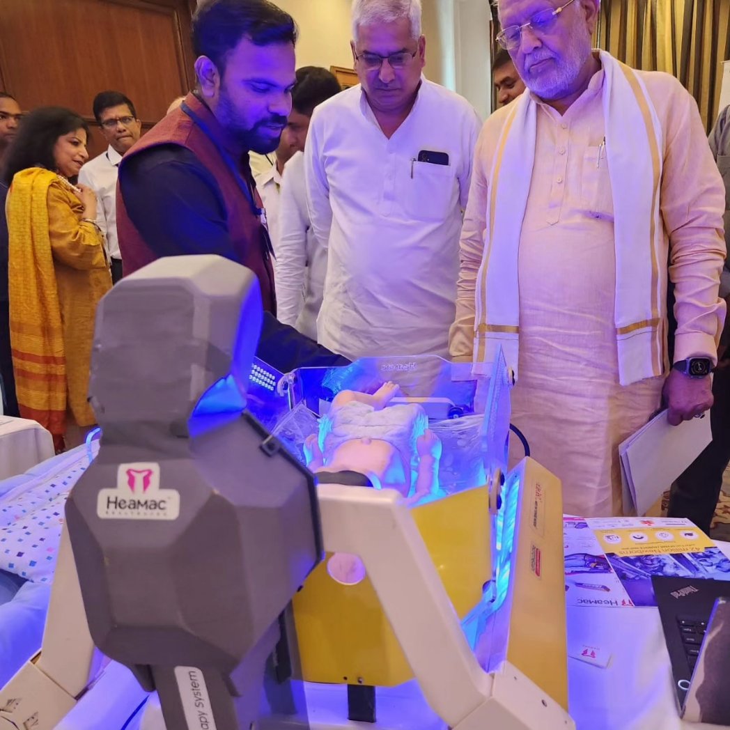 Prasad Muddam (@prasadmuddam) on Twitter photo Proud to unveil #nLite360®, an Intelligent Phototherapy device for Neonatal Jaundice, at UP Health Tech Summit 2023. Honored to have esteemed guests like Shri Yogendra Uphadhyay, Shri Mayankeshwar Sharan Singh, Shri Suresh Kumar Khanna <a href="/UPGovt/">Government of UP</a> <a href="/SUBiodesign/">Stanford Biodesign</a> <a href="/stpiindia/">STPI</a> Proud to unveil #nLite360®, an Intelligent Phototherapy device for Neonatal Jaundice, at UP Health Tech Summit 2023. Honored to have esteemed guests like Shri Yogendra Uphadhyay, Shri Mayankeshwar Sharan Singh, Shri Suresh Kumar Khanna <a href="/UPGovt/">Government of UP</a> <a href="/SUBiodesign/">Stanford Biodesign</a> <a href="/stpiindia/">STPI</a>