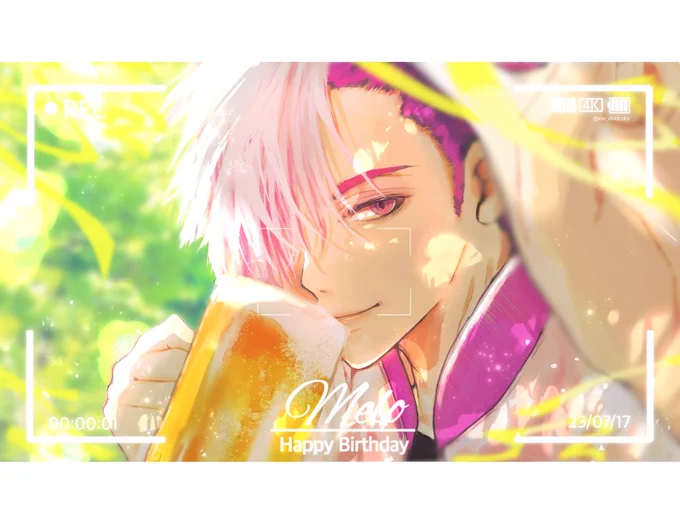 メロさんお誕生日おめでとうございます 楽しくて充実した1年になりますように  #めろやん絵