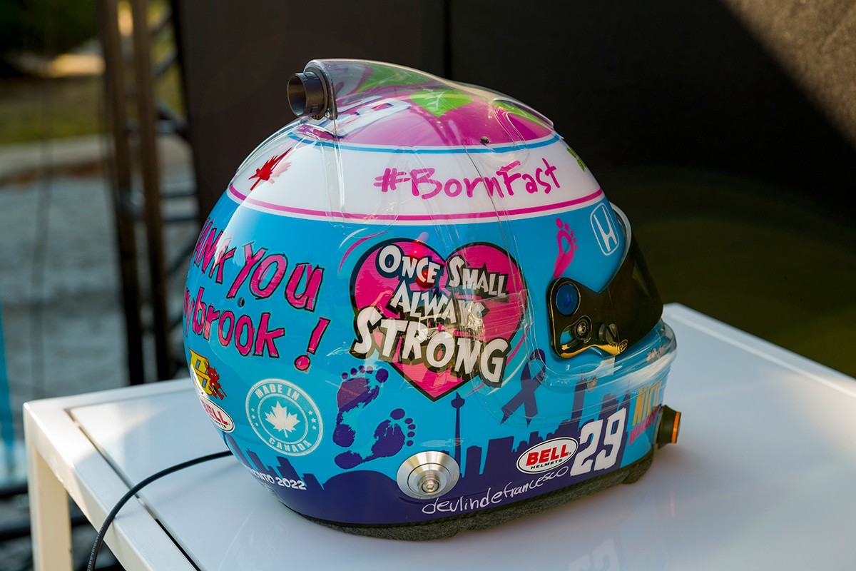 Sunnybrook's tweet photo. Its race weekend in Toronto and NICU graduate, @devlindefran will be lining up once again! Devlin was born at just 1 pound and is an inspiration for all of us at Sunnybrook. Let’s cheer him right to the podium! Learn more about Devlin’s amazing story here: https://t.co/pPmg1bXFsq https://t.co/1ok9lgqoxw
