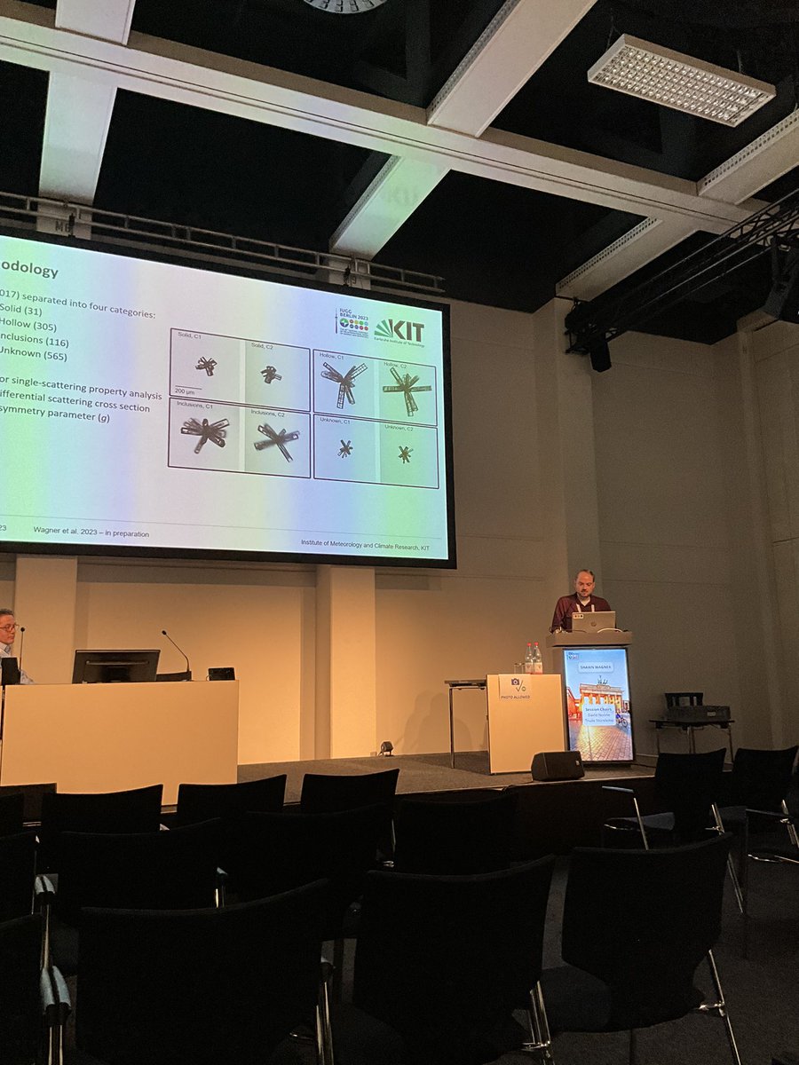 We had a lot of fun in Berlin at the #IUGG where Adrian and Shawn presented their #PhDwork on ice crystal optical properties ❄️