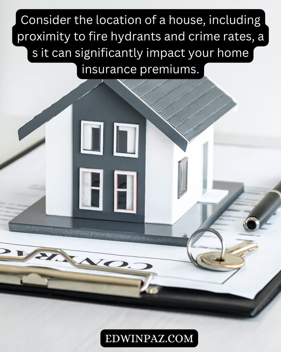 edwinpazrealtor's tweet image. 🏠 Home Insurance Demystified! 🏠
Buying a new home? Don't forget about home insurance!  🤑 From location to home specifics, various factors impact your premium #HomeInsurance101 #SmartHomeBuyer #ProtectYourInvestment 🏡💰
