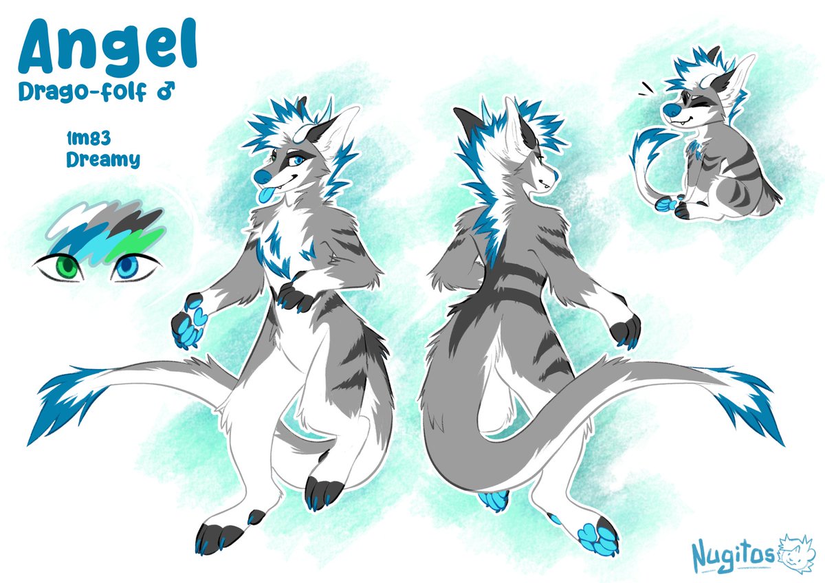 AngelskyAD's tweet photo. @honeymoss_ What species is this?  Cute boy? I could help but notice the similarities with my sona minus the wings and tail spikes https://t.co/plgo7p07s7