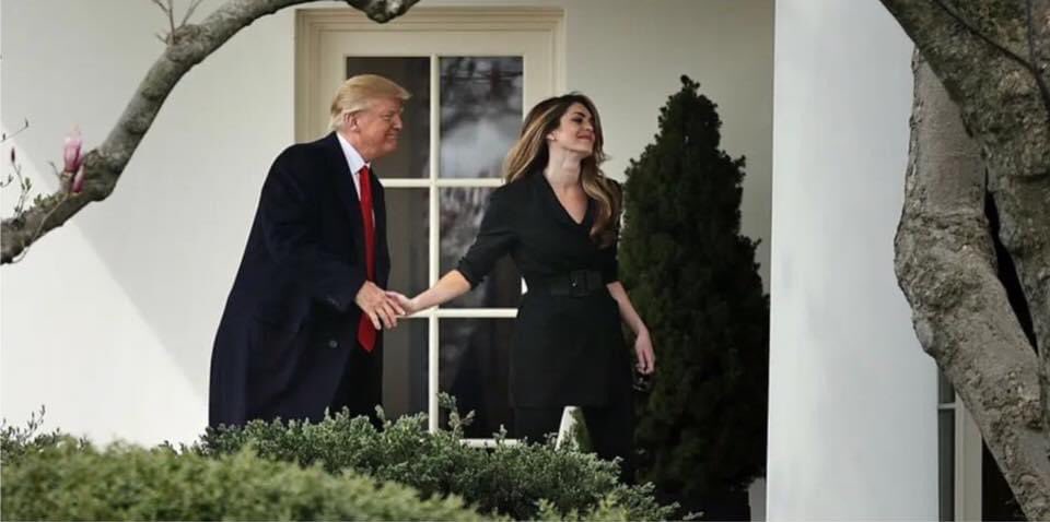 HopeHicksAHoe: 

Hope Hicks fucked Corey Lewandowski(married)

Rob Porter(accused of abuse by his ex wives) 

+Brad Parscale (married) 

Once Trump found out Brad smashed...he was demoted less then 48 hrs later. https://t.co/Iv97teG469