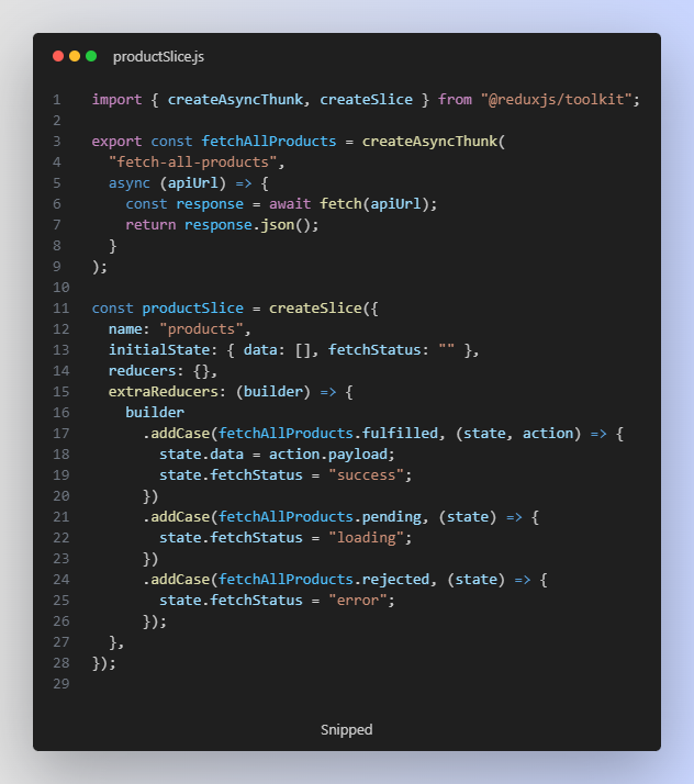 SButang's tweet photo. Day 46 of #60DaysOfLearningWithLeapfrog
Today I learnt how asynchronous actions can be created using the createAsyncThunk() method provided by the redux toolkit. Also learnt extraReducers to perform separate action upon the action types.
#LearningWithLeapfrog
#LSPPD46 https://t.co/nWVN8iiXBk