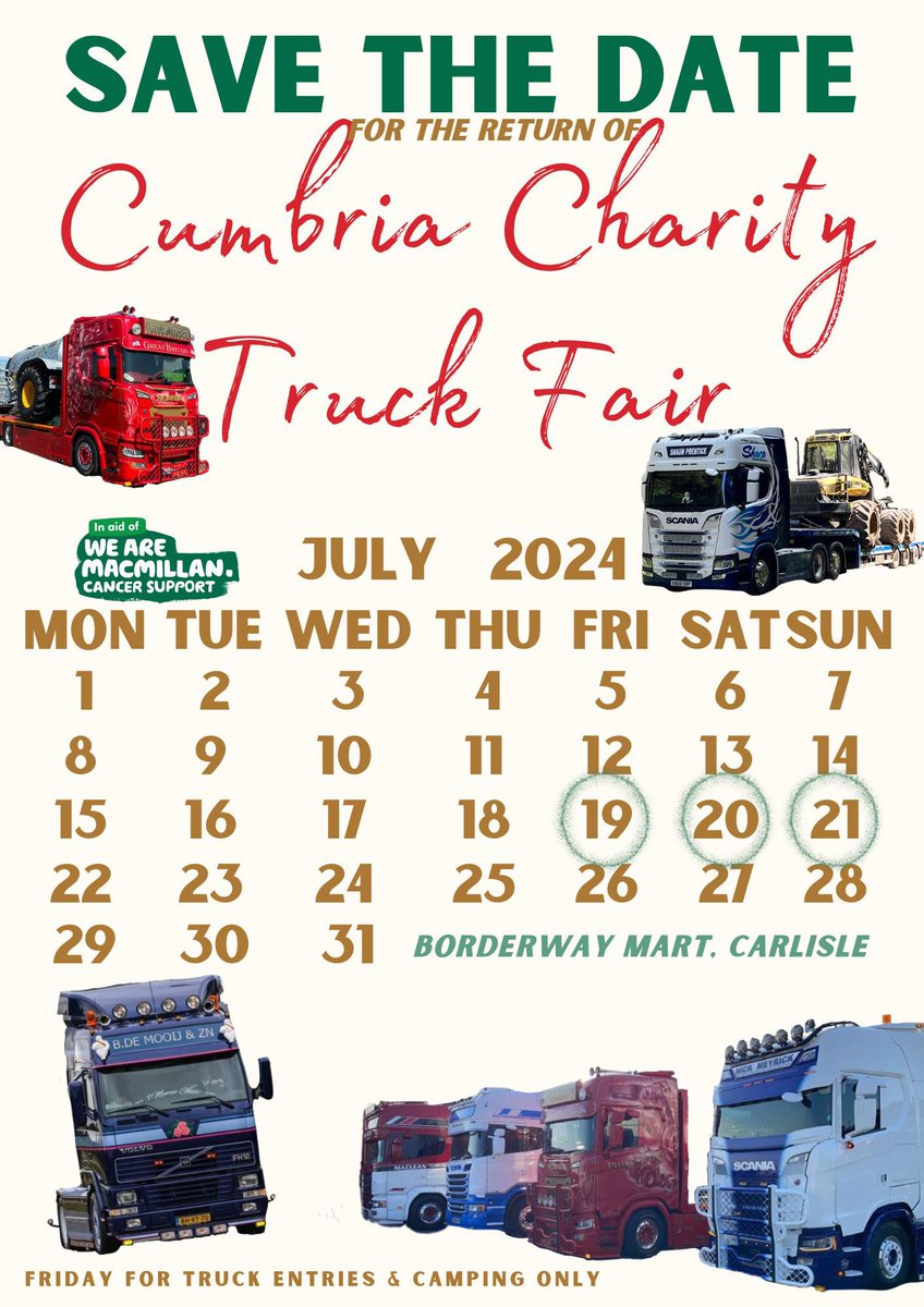 🚨here we go people🚨the dates for next years show are set we will announce booking dates later in the year but please mark it in your dairy and get involved👍 please share this post as much as you can Thankyou all for your continued support and help 💚