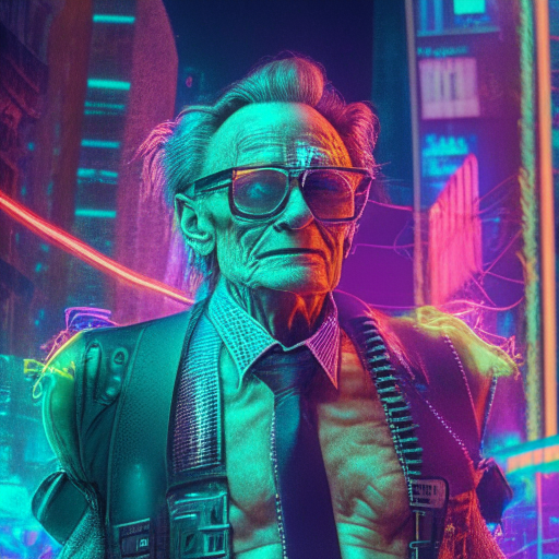 Neon Cyborg Larry King https://t.co/BjwrrLJceK