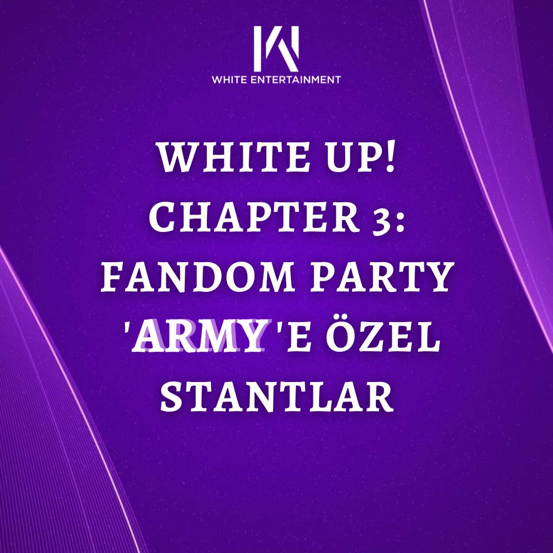 WhiteOrganisat's tweet photo. Alanında en iyi markaların muhteşem ürünleriyle dolu harika stantlardan doyasıya alışveriş yapmaya hazır mısın?
Hadi hemen biletini al, BTS'in ışıltılı dünyasında unutulmaz anılar edinme şansını yakala!
#BTS #Army #BTS10thAnniversary #eğlence #Kpop #dans #müzik #FandomPartyArmy https://t.co/rlDk3Gg83S