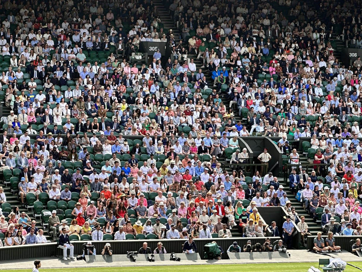 I really enjoy the spectators <a href="/Wimbledon/">Wimbledon</a>.
