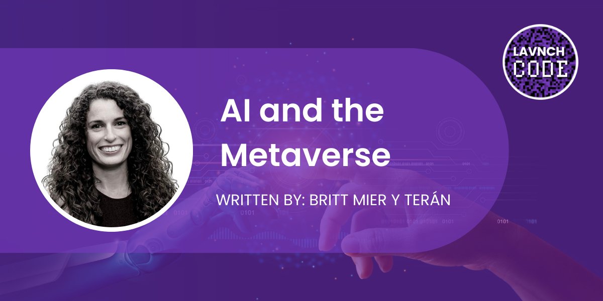 LAVNCHCODE's tweet photo. Has artificial intelligence (AI) killed the metaverse? Not quite.
For AI companies, the underpopulated metaverse is just unclaimed territory. Get ready for the land rush.

Read more about #AI &amp; the #metaverse, from Brittany Mier y Terán. #AVtweeps #WOAII
https://t.co/5YmJq0Ue0y https://t.co/zL14XADEzL