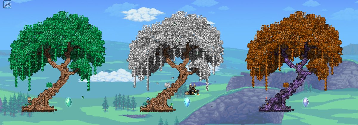 CaribouGoose's tweet photo. Saw some awesome Terraria builds using lighting and got super inspired to try it out myself. https://t.co/gy2XmdIldU