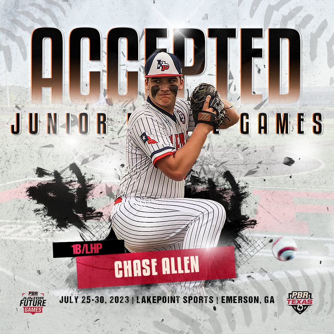 𝟐𝟎𝟐𝟑 𝐉𝐅𝐆 𝐈𝐍𝐕𝐈𝐓𝐄 𝐀𝐂𝐂𝐄𝐏𝐓𝐄𝐃

2027 1B/LHP Chase Allen <a href="/ChaseAllen_72/">Chase Allen</a> | Cypress, TX | <a href="/BridgelandBsb/">Bridgeland Baseball</a> | @HPbaseball3 

<a href="/PBRGowins/">Brandon Gowins</a> | <a href="/Tyler_King19/">Tyler King</a> | #PBRJFG23
