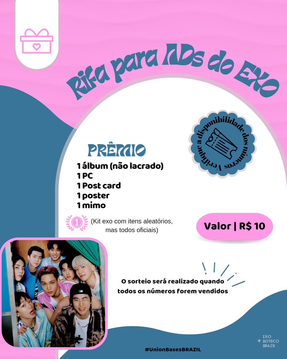 🚨 EXOLS ATENÇÃO, RT AQUI 🚨

⚠️VAMOS PARA A RIFA DO SEGUNDO KIT💖

⚠️Para quem não sabe, estamos realizando rifas para comprarmos ADS para CREAM SODA NO YT 🔥

⚠️Quem tiver interesse nos contatos via DM, o sorteio ocorrerá assim que os pontos forem vendidos +
<a href="/weareoneEXO/">EXO</a>