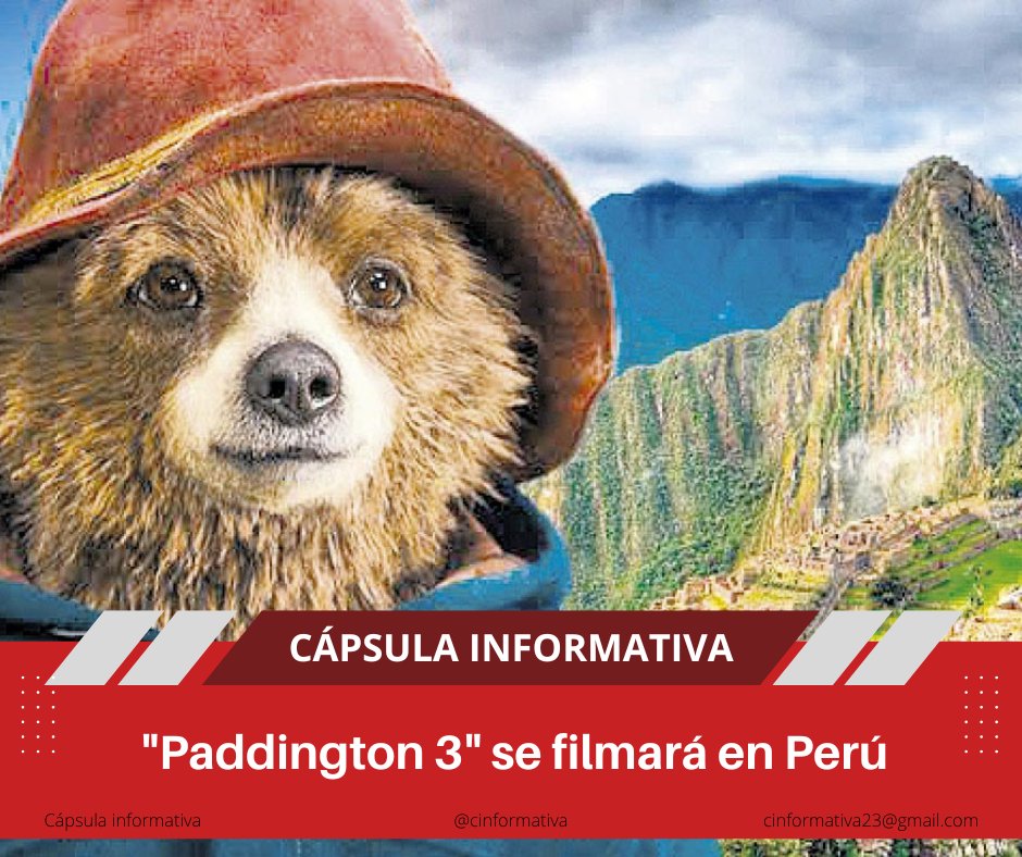 Capinforma's tweet photo. La película del oso más famoso empezará a grabarse en nuestro país.

Entérate de todos los detalles aquí: https://t.co/xZAeqbpd0V https://t.co/LragPU7Z2e