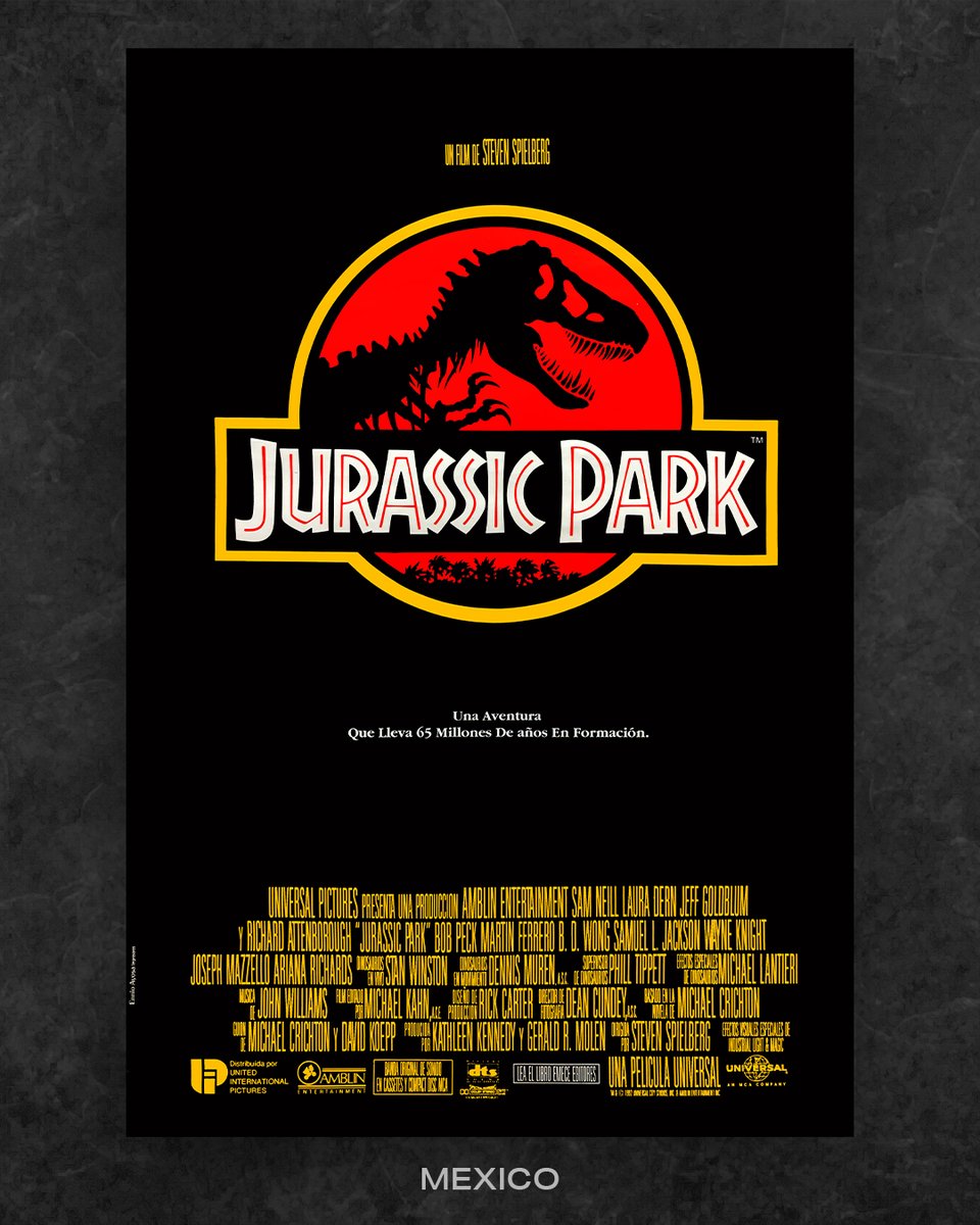 ◤◢◤◢◤◢◤◢◤◢◤◢◤◢
   『#ジュラシック・パーク』
　　   🎥𝟏𝟗𝟗𝟑.𝟕.𝟏𝟕🎞️
◣＿＿＿＿＿＿＿＿＿＿＿＿◢

今日で日本公開から30周年🎉
日本をはじめ世界各国の
当時のポスターを一挙公開🙌

#ジュラシック・パーク30周年