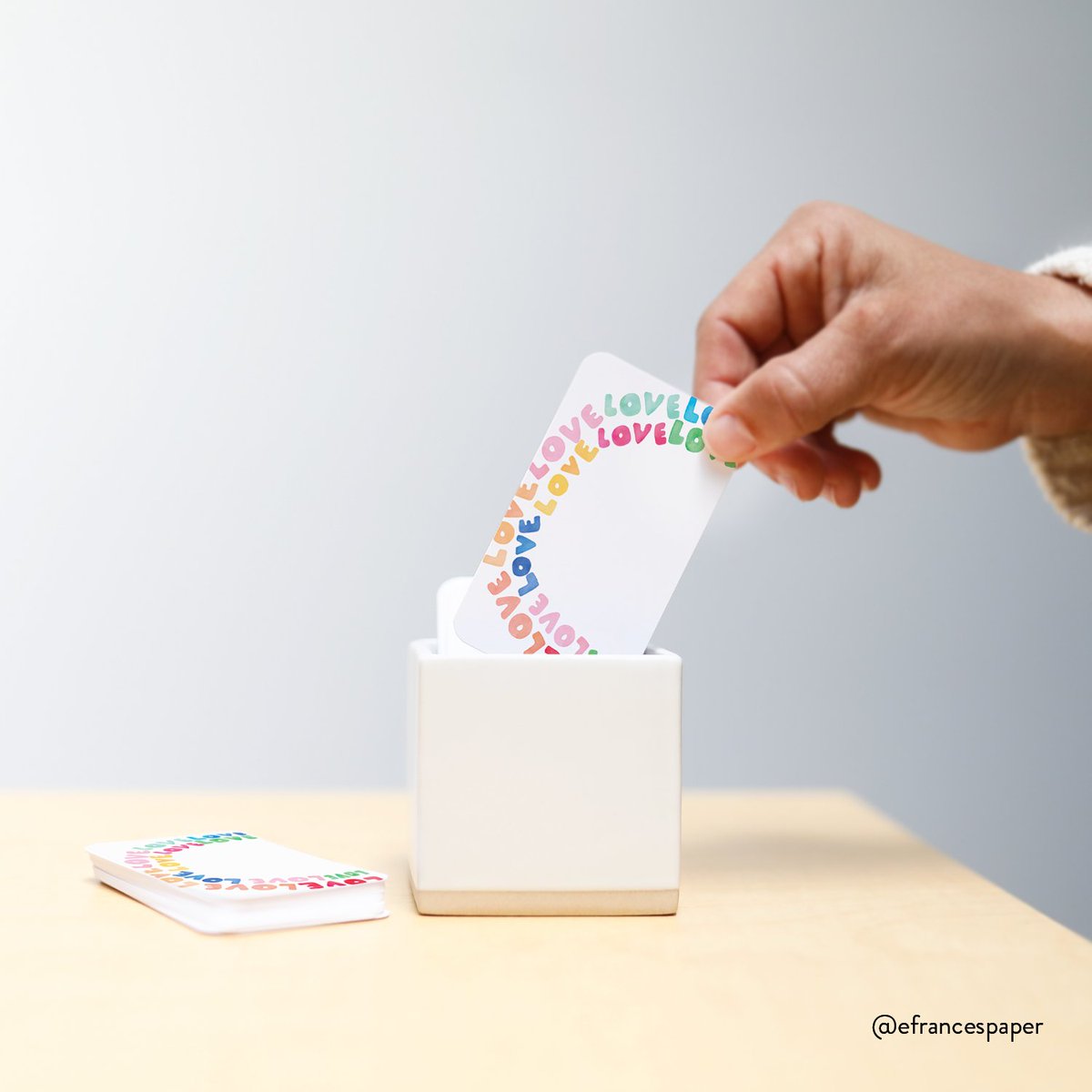 efrancespaper's tweet photo. Home of the original Little Notes®
The sweetest, most versatile and most popular product of ours! 85 Little Notes® cozily boxed together to use unsparingly! Used for everything, loved by everyone. https://t.co/Pkh2GuzdoN