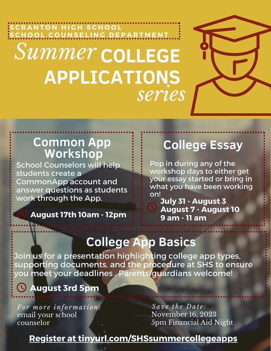 ScrHSCounselor's tweet photo. More info in your email and Class of ‘24 Google Classroom 😁 https://t.co/prTf305WT9