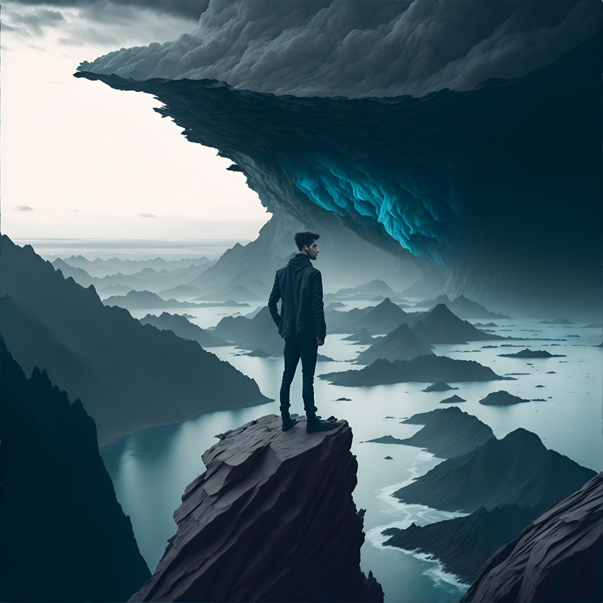 NotPfp's tweet photo. Whirlwind of Thoughts
Whirlwind of thoughts, the fractured soul seeks solace, teetering on the precipice of transformation." #Notsoblue https://t.co/NjwQW9GbK3