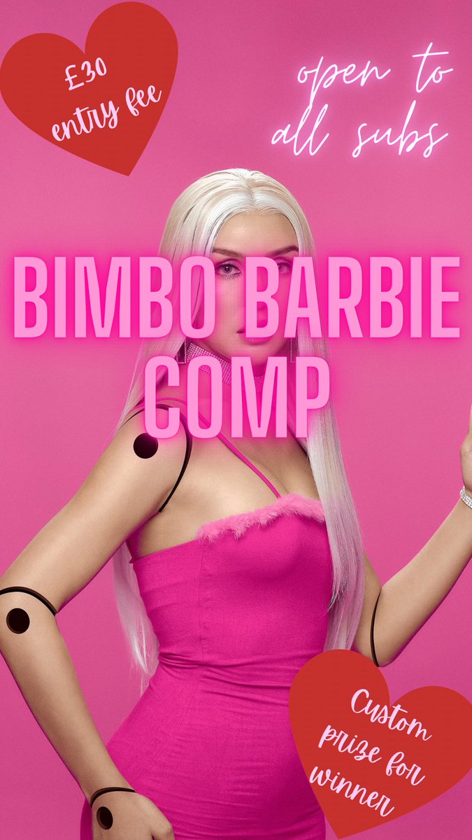 Queen Vee on X:  Bimbo Barbie Comp I want to see your best