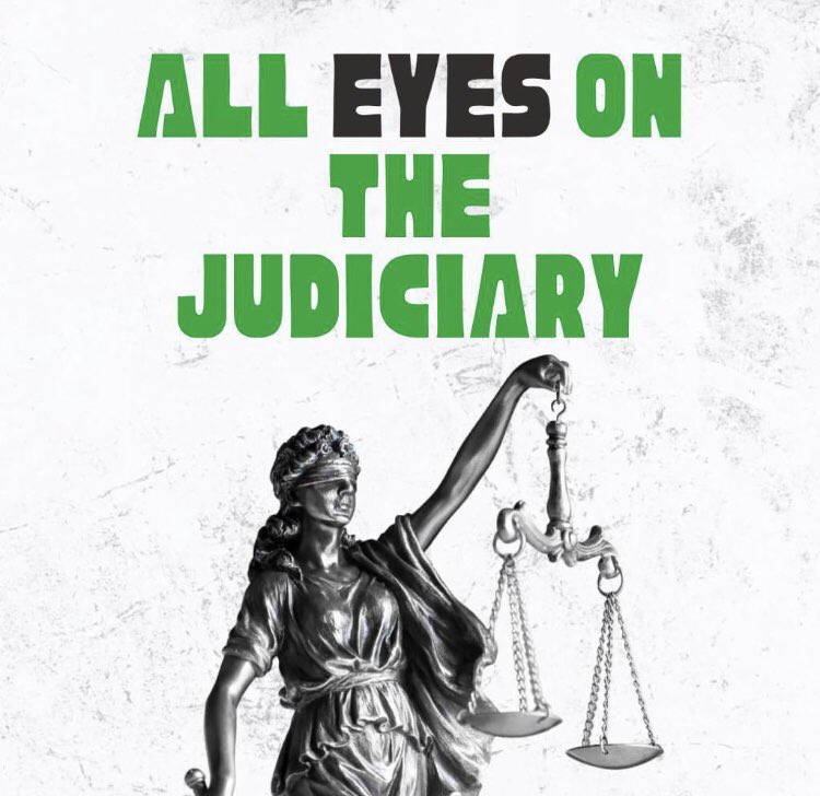 firstladyship's tweet photo. My People, their anarchy &amp; chaos is a distraction. All eyes must remain on the judiciary. My keyword is FOCUS!!!! https://t.co/ONpXohNeMd