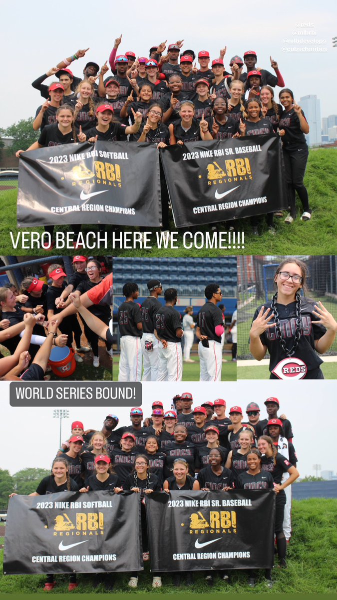 Softball and SR Baseball are World Series bound!! 🥇🏆