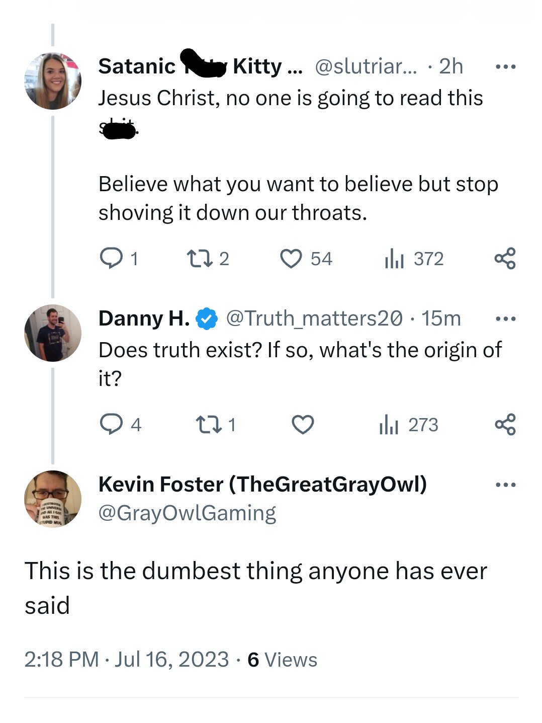 Danny H. on Twitter "According to atheists, the concept of truth is