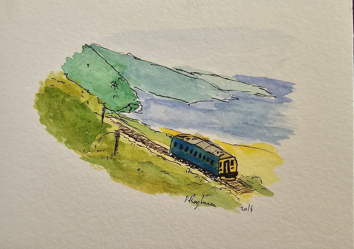 DavesArtyEye's tweet photo. To St Ives (Cornwall) #watercolour #art https://t.co/0bznTSsMKV
