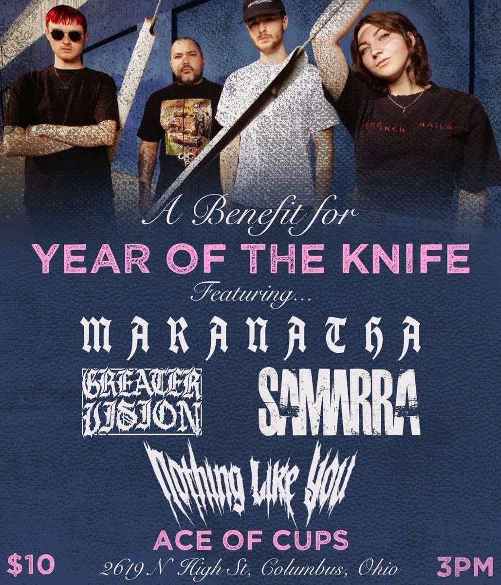 07/23 - We are playing a benefit for <a href="/YEAROFTHEKNIFE/">YEAR OF THE KNIFE</a> as our first show. We were in the running to play with them for our first show but unfortunately that didn’t pan out. Come out, all proceeds go to the band. No one is being turned away. Donate what you can. (~$10 door)