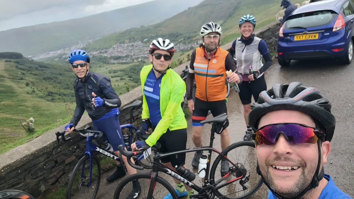 reelbigdawson's tweet photo. Great and tough day mastering @CastlesSportive It didn’t stop raining for the first 60k and a super windy decent off the Bwlch, but fabulous company and the sun eventually arrived! Thanks for organising @ShelterCymru @WhitchurchCycle #cycling https://t.co/0WtLTMd2Ks