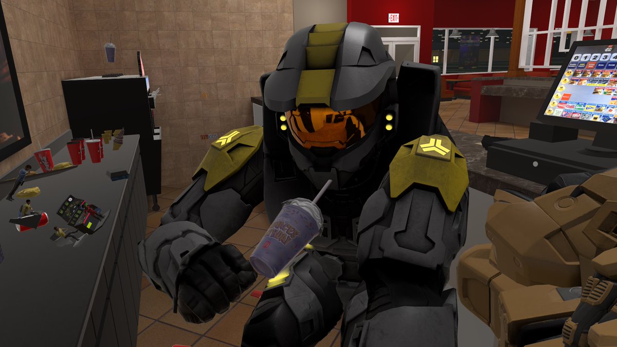 vampirixvr's tweet photo. At least the responsible ones behind the counter…
________
#rvb #redvsblue #vrc #vrchat #vrchatscreenshots #mcdonalds #GrimaceShake https://t.co/1oINuQYD0A