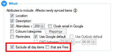 OGcalsync's tweet image. New feature added to exclude all-day calendar items from sync - available now as a development build 

github.com/phw198/Outlook…