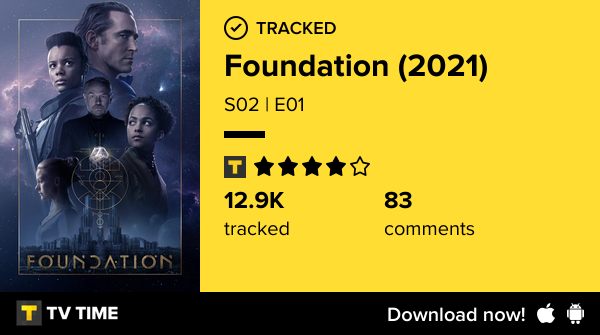 Jooaannaa_'s tweet photo. I've just watched episode S02 | E01 of Foundation (2021)! https://t.co/KXIBHVbjF6 #tvtime https://t.co/lbKqznMTNY