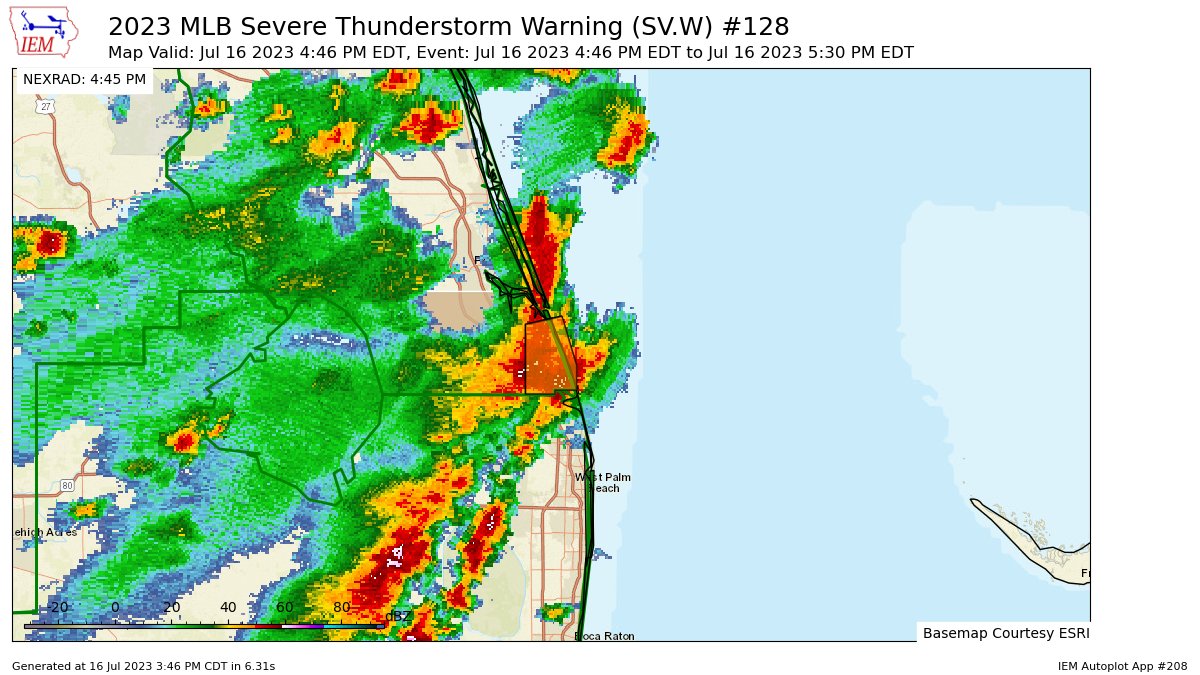 MLB issues Severe Thunderstorm Warning [wind: 60 MPH (RADAR INDICATED), hail: <.75 IN (RADAR INDICATED)] for Martin [FL] till 5:30 PM EDT https://t.co/21Un06YJqu https://t.co/2O8JXf0z5v