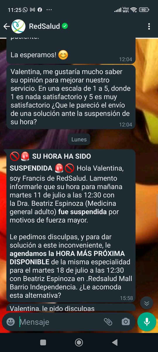 Miaaa2328's tweet photo. Quiero dejar en evidencia el pésimo servicio que ofrece el centro de salud @RedSaludCChC.. me han estado cancelando las horas con la excusa de motivos de fuerza mayor y que para solucionar la mala experiencia me vuelven agendar la hora para nuevamente ser cancelada... https://t.co/rWCVWOWtJL