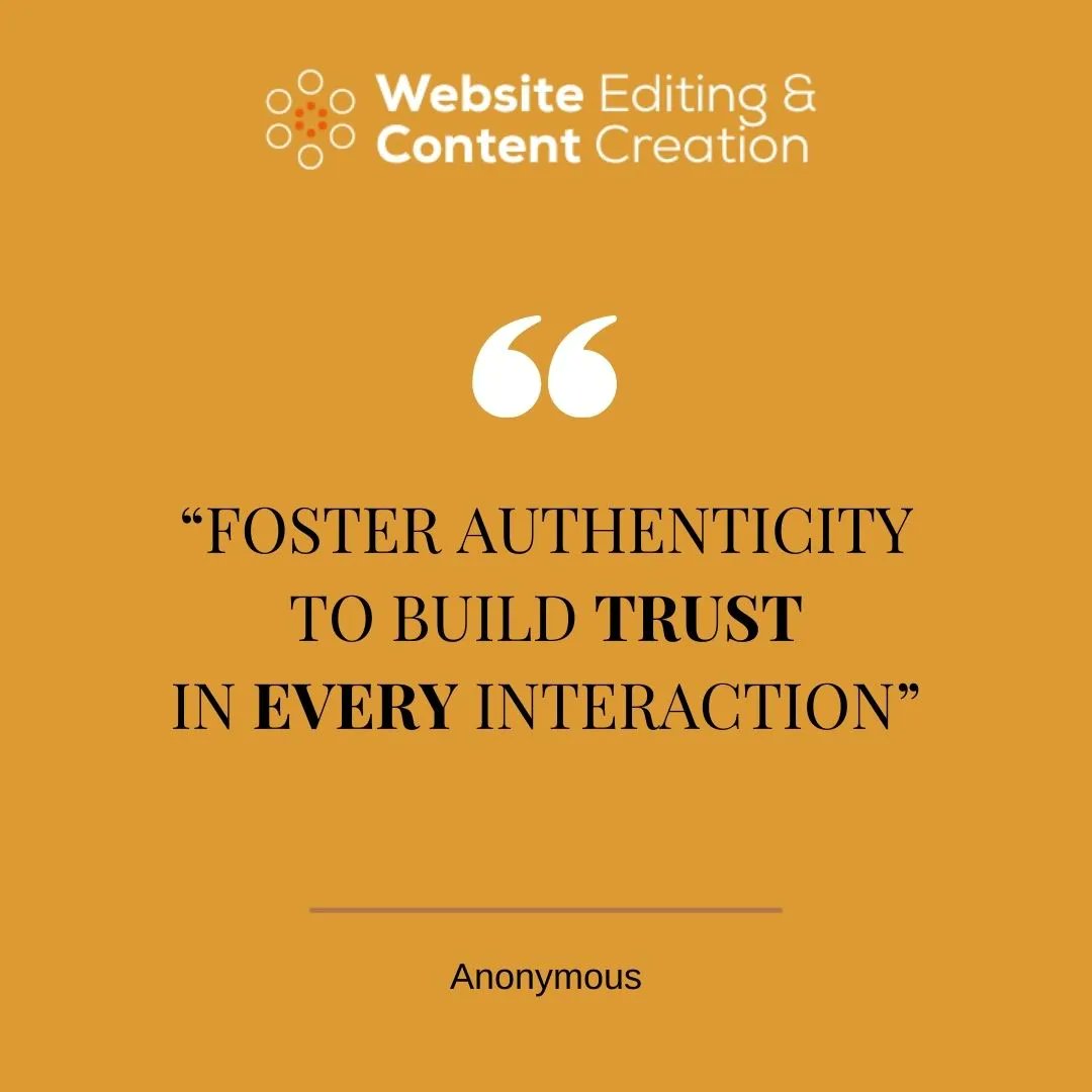 web_editing's tweet image. “FOSTER AUTHENTICITY TO BUILD TRUST IN EVERY INTERACTION” 

#marketing101 #MarkettingStrategy #CustomerJourney