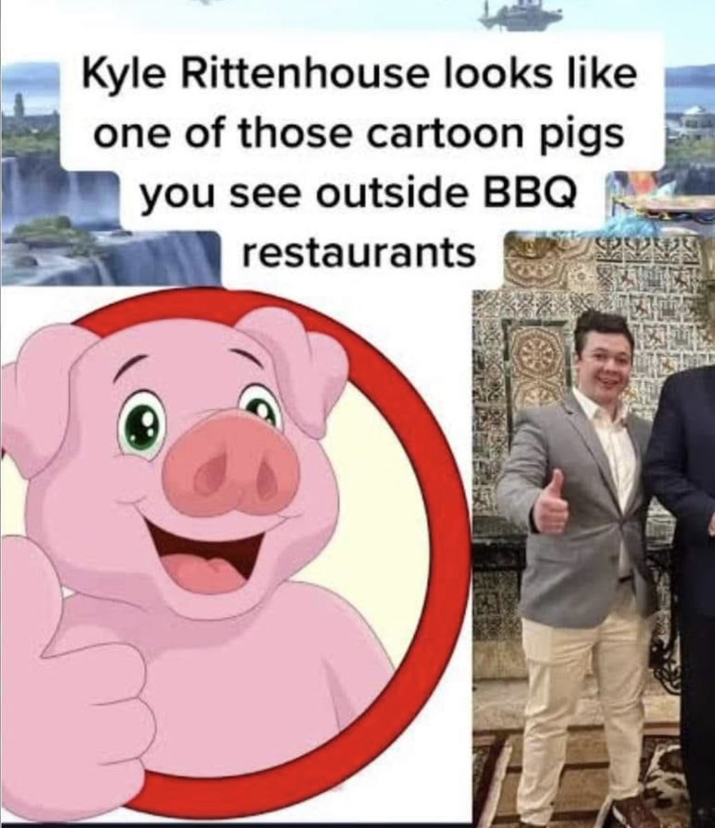 Who came first, the pig or Kyle Rittenhouse? https://t.co/ISMPTijdUE