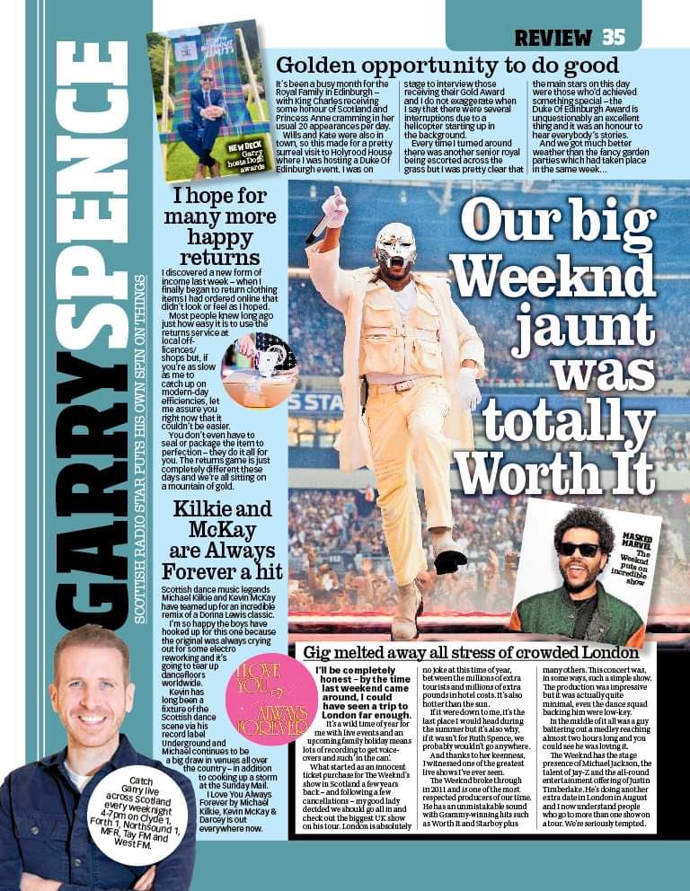 This weekend in Scotland’s biggest-selling weekly @Sunday_Mail 🗞